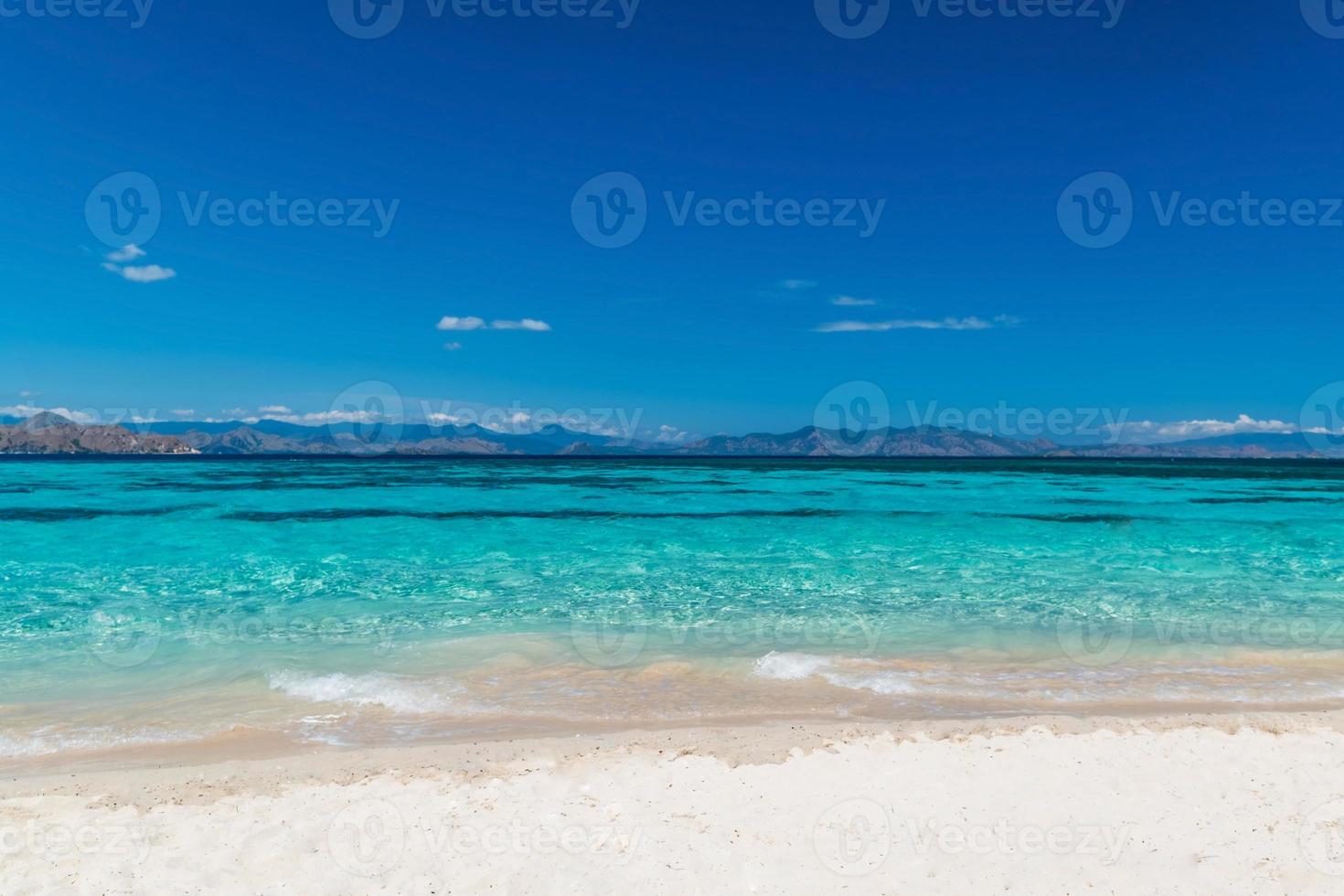 Beautiful beach. View of nice tropical beach. Holiday and vacation concept. Tropical beach. photo