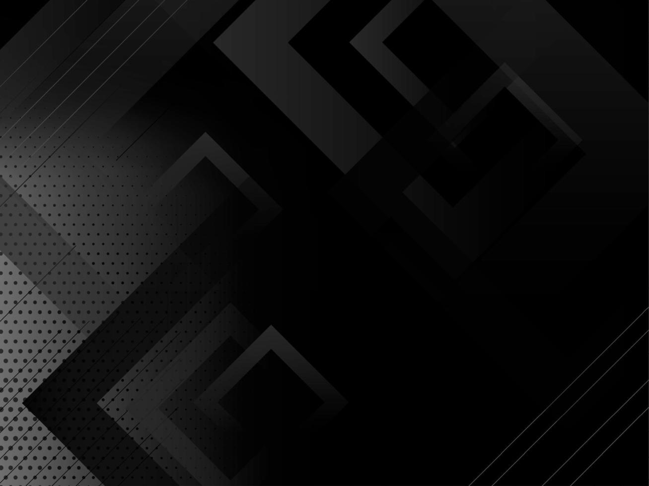 Dark geometric black abstract background elegent design pattern vector
