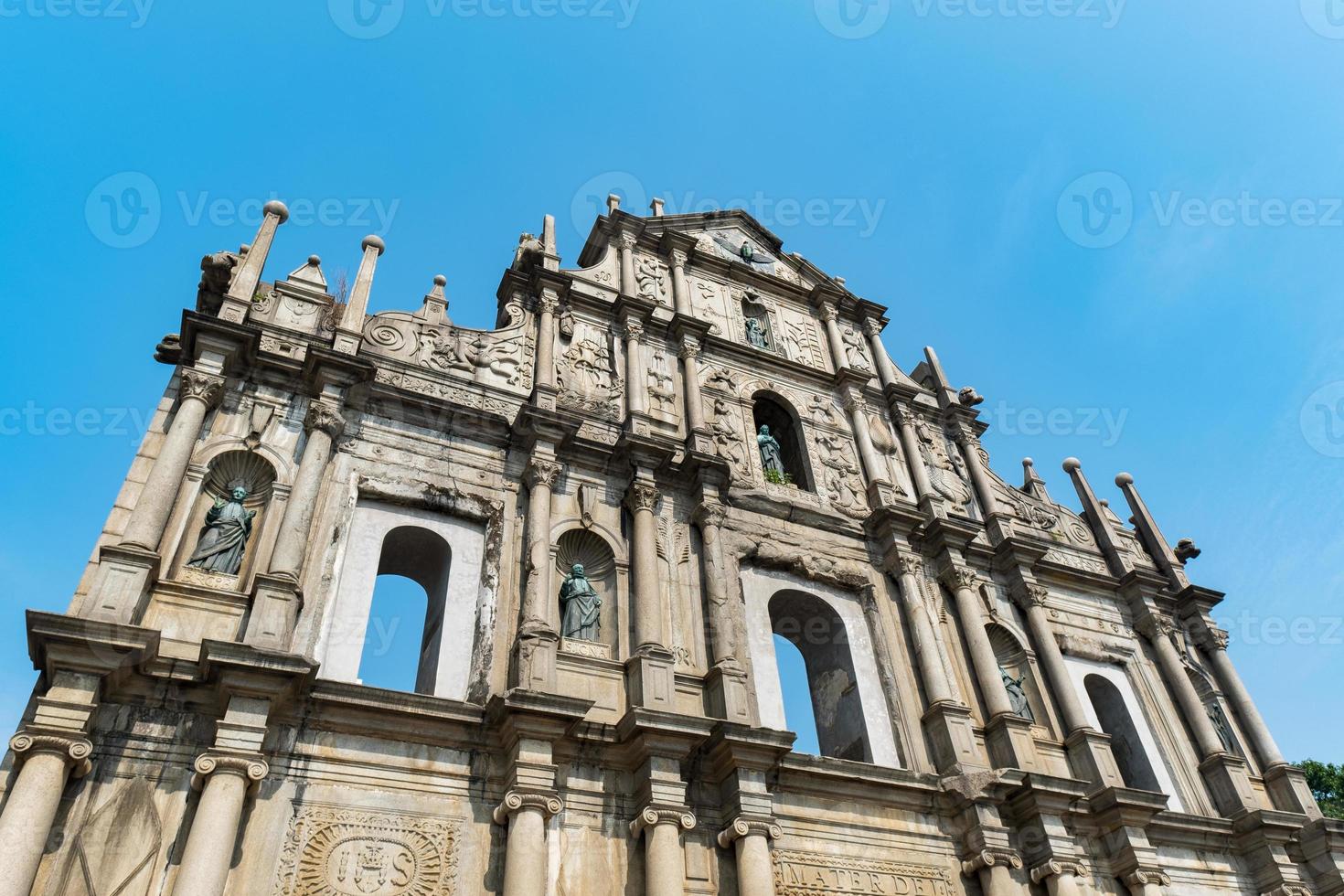 ruinas de st. iglesia de pablo, macao, china foto