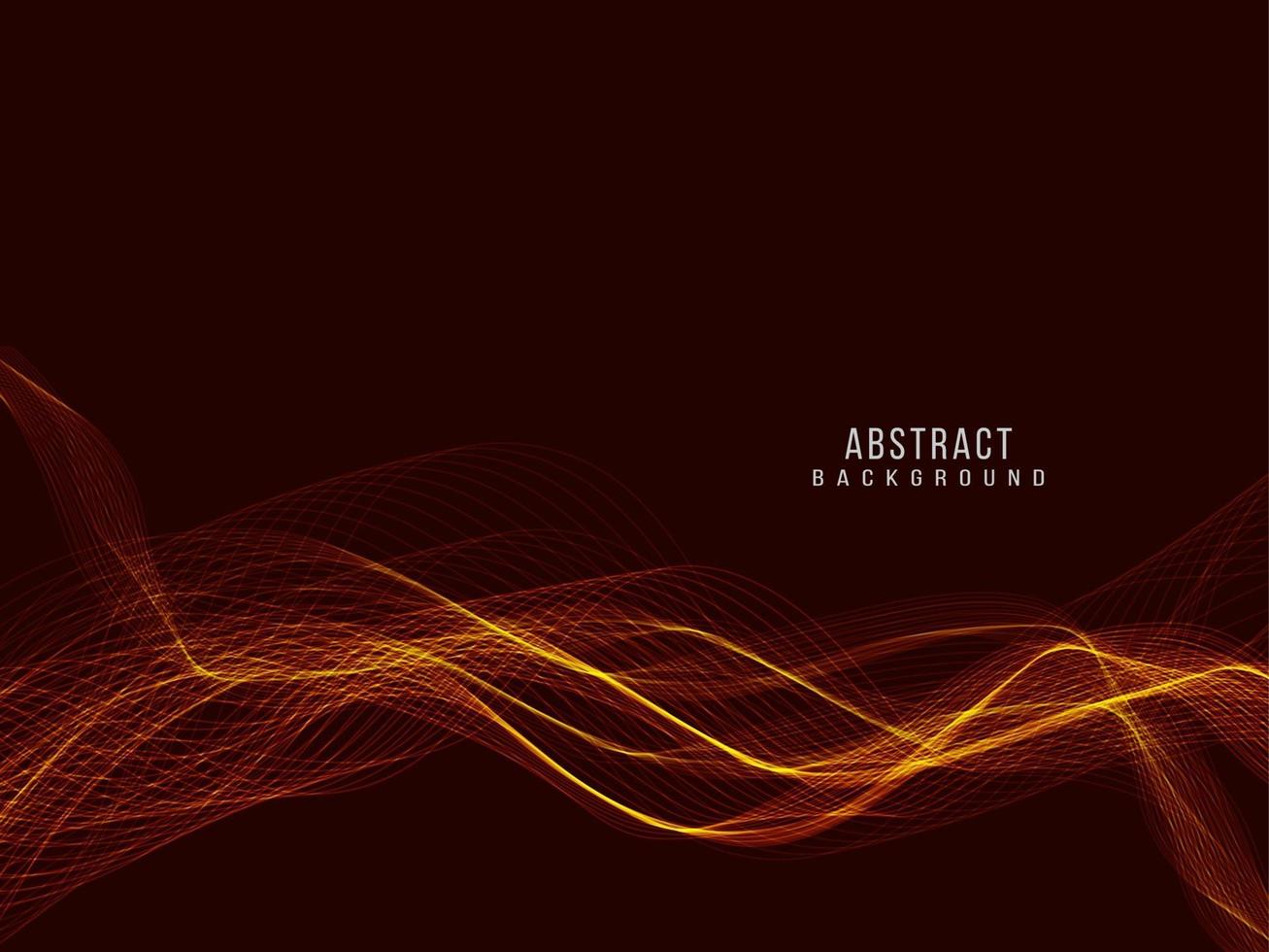 Abstract stylish transparent flowing wave design background vector