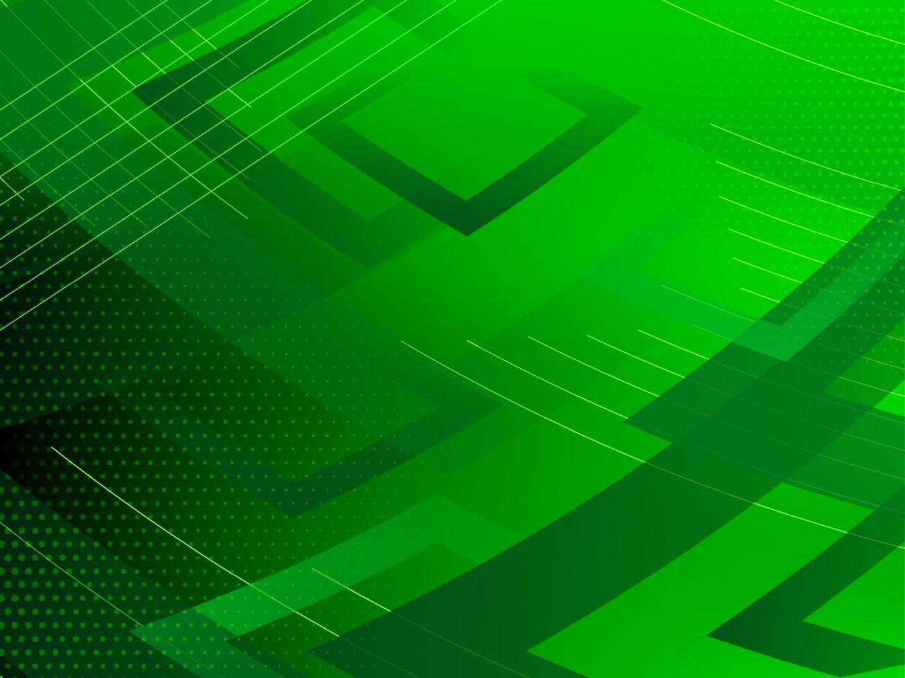 geométrico abstracto verde patrón líneas fondo de forma dinámica vector