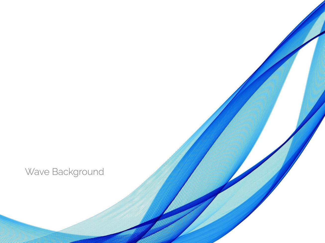 Abstract blue modern wave design background vector