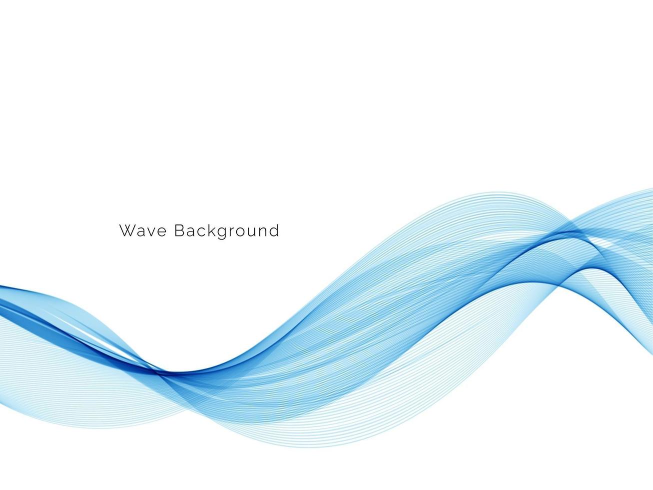 Blue wave design business background vector