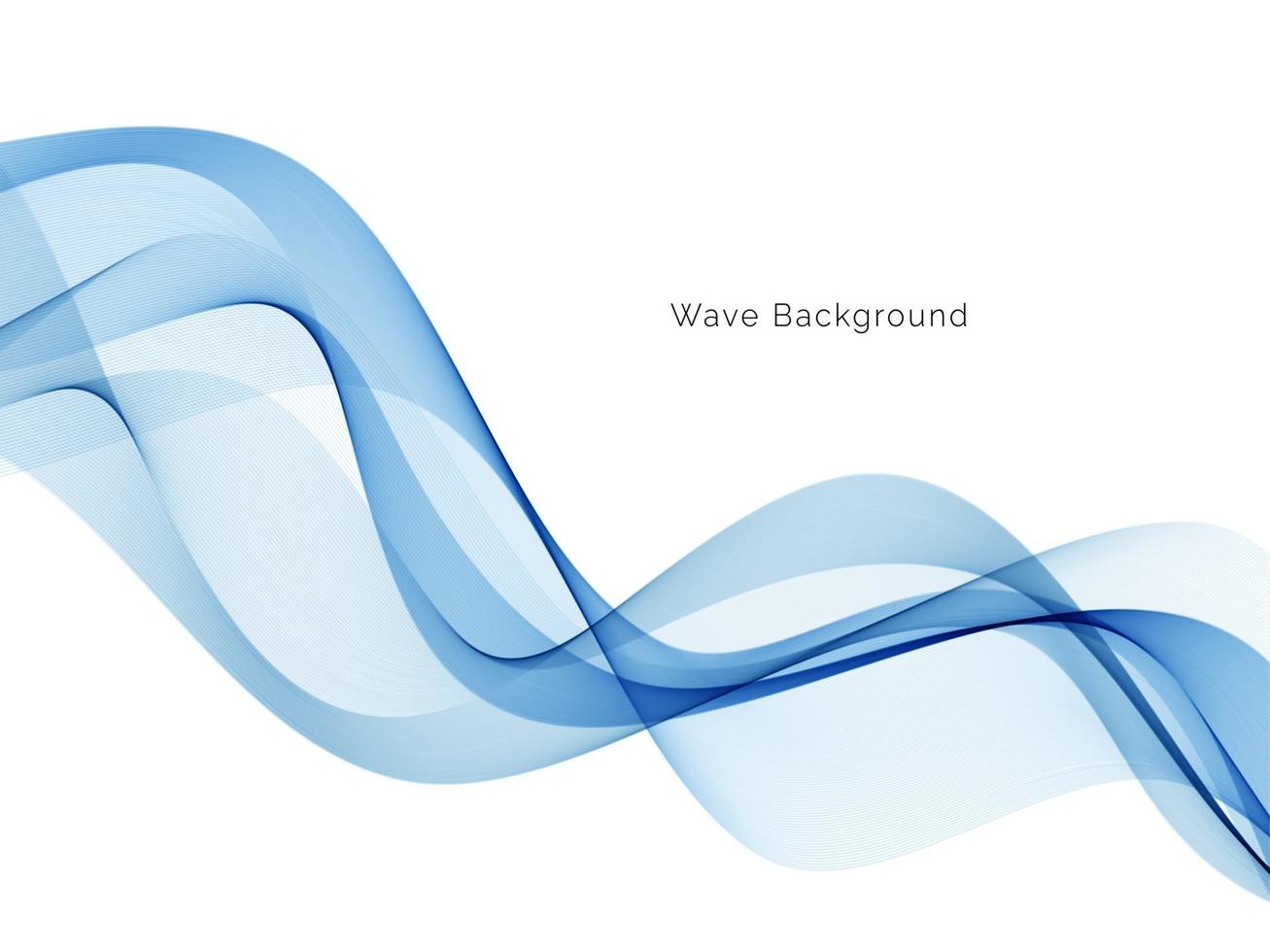 Blue wave design business background vector