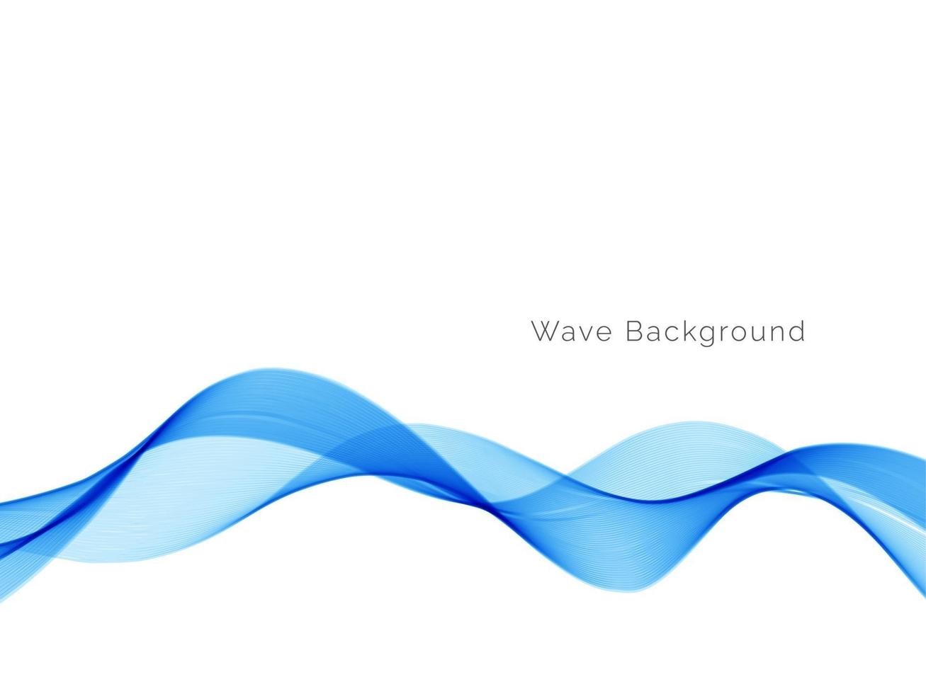 Blue wave style abstract modern background vector