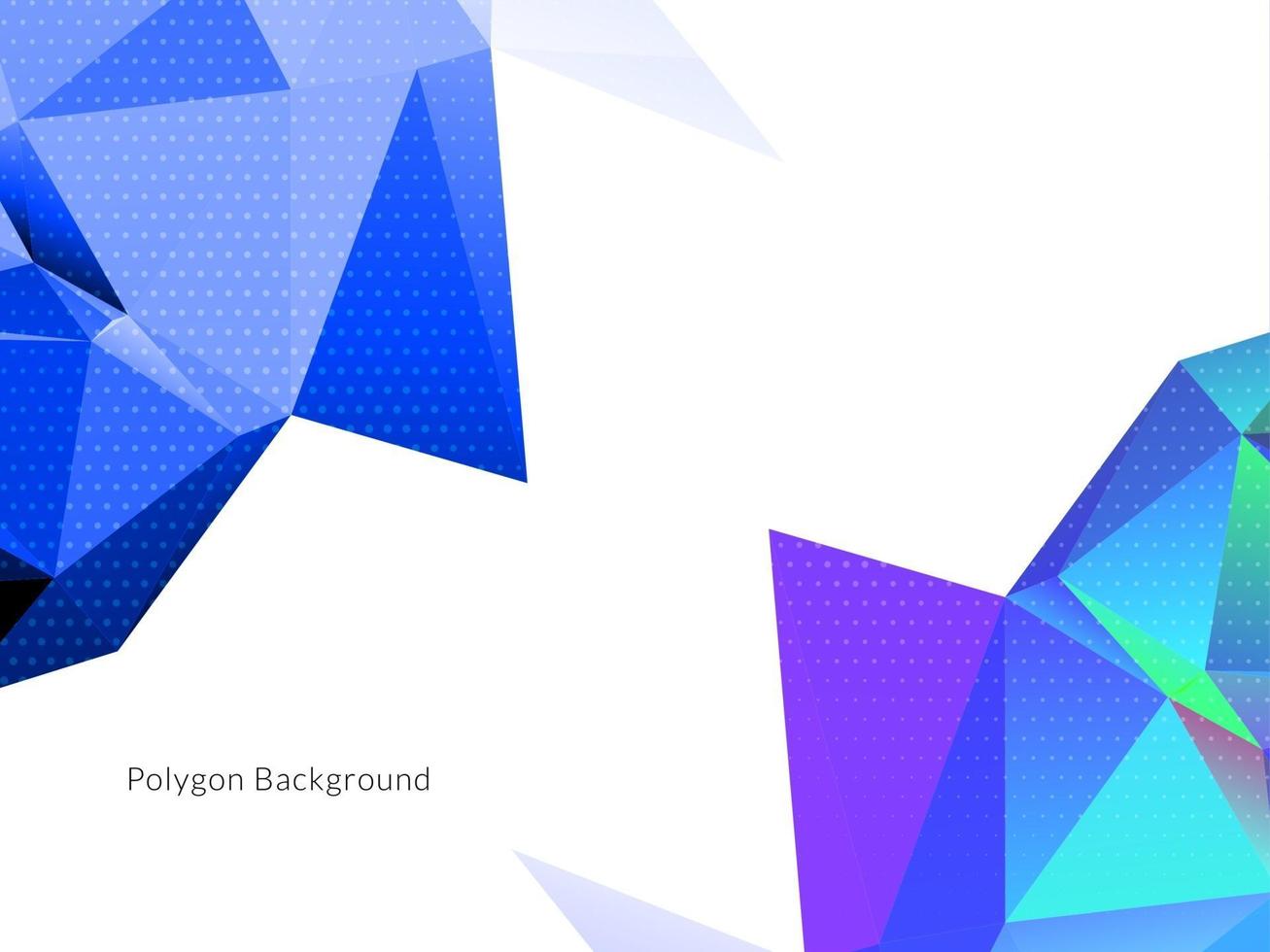 Decorative geometric triangle polygon abstract background vector
