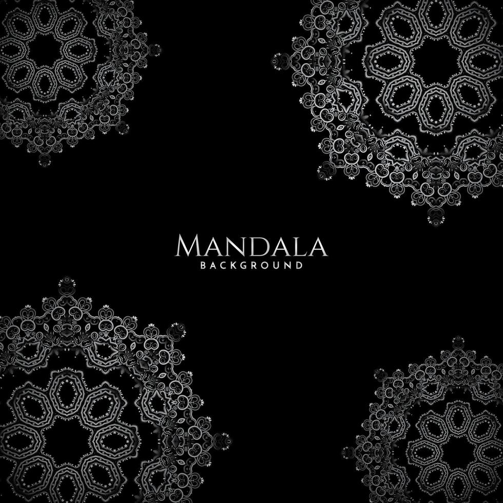 patrón de lujo hermoso mandala decorativo fondo aislado vector