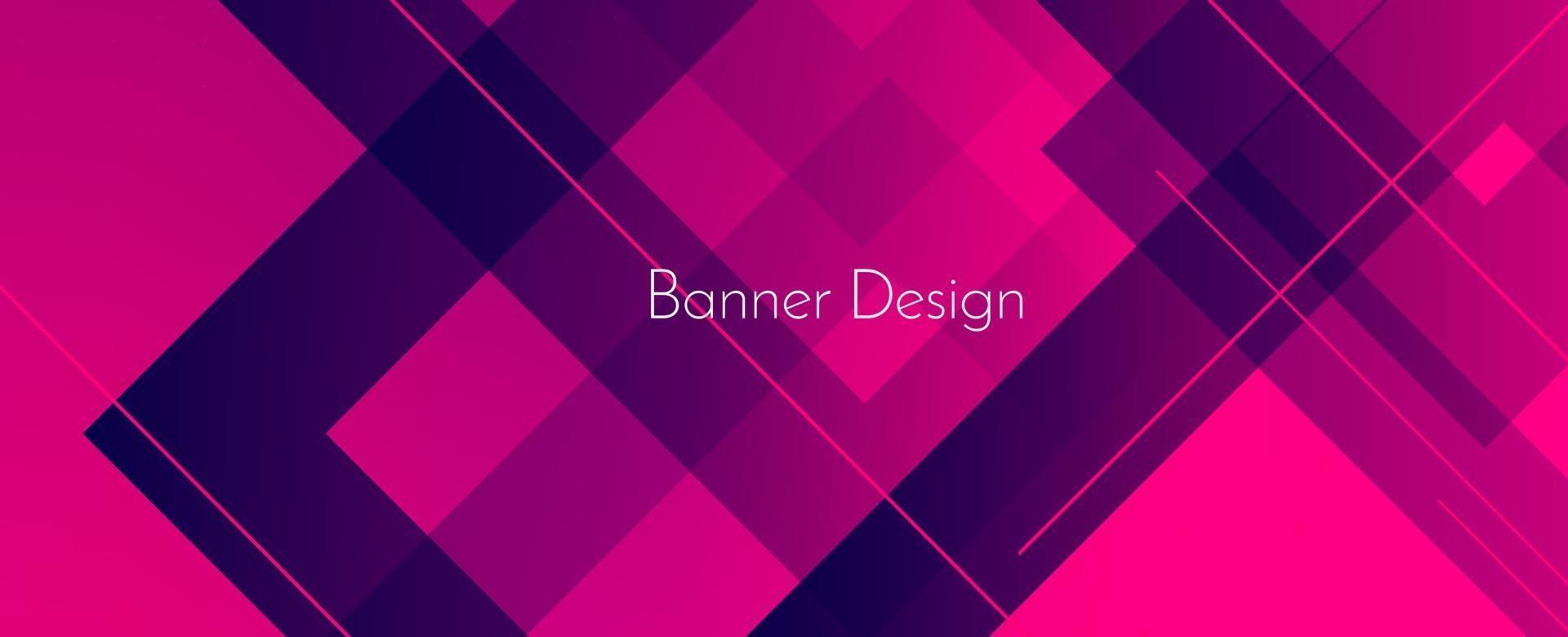 Fondo de banner oscuro liso elegante moderno púrpura geométrico abstracto vector