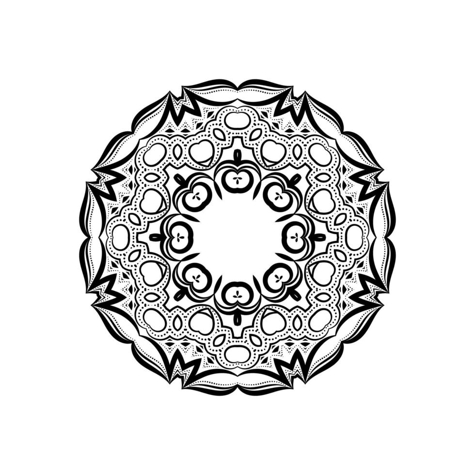 Ethnic decorative mandala design isolated background vector