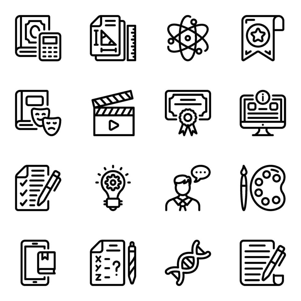 Education Icon Set vector