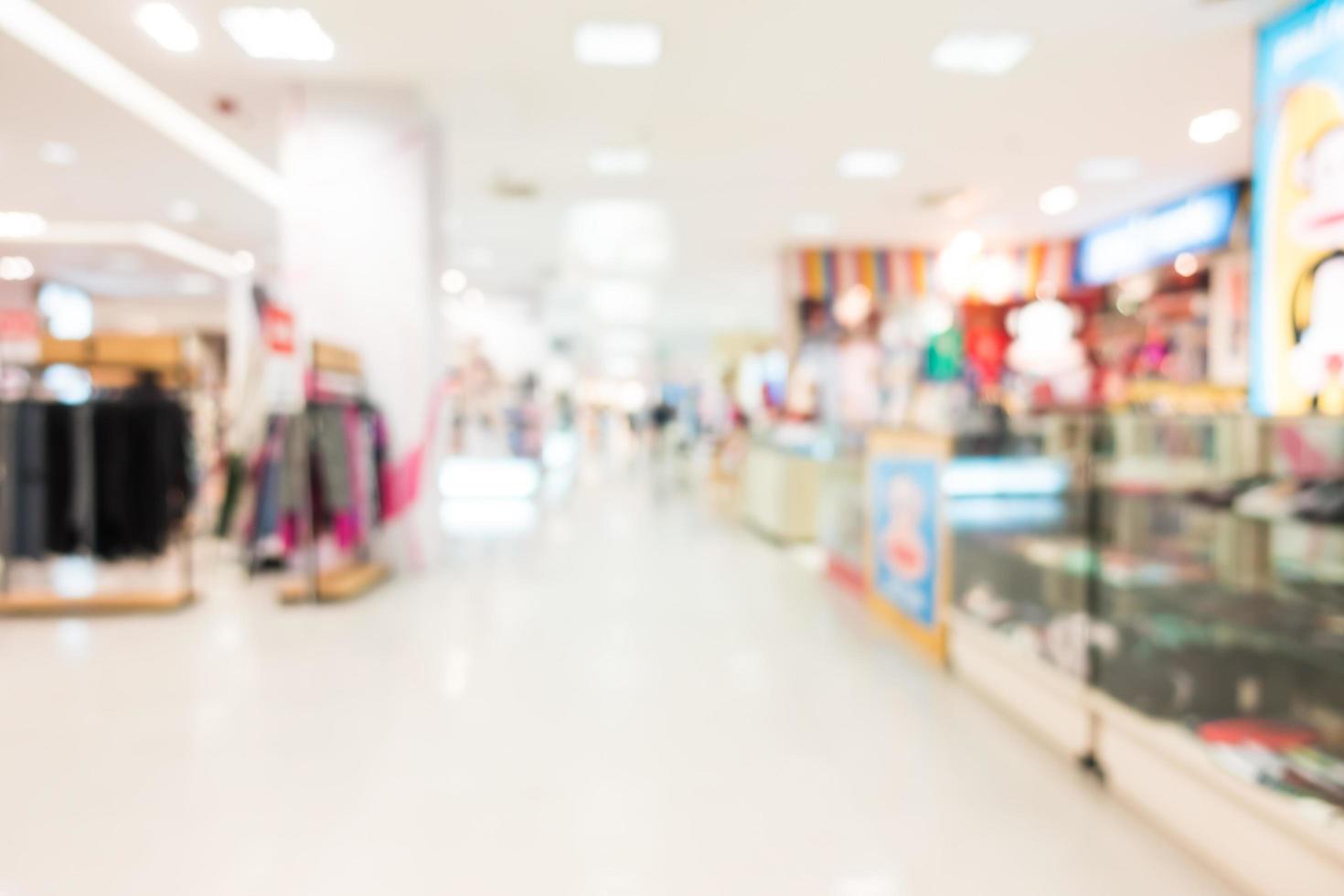 Abstract blur shopping mall photo