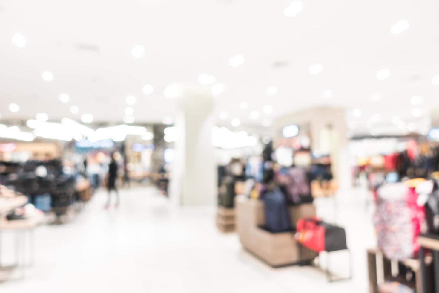 Abstract blur shopping mall photo