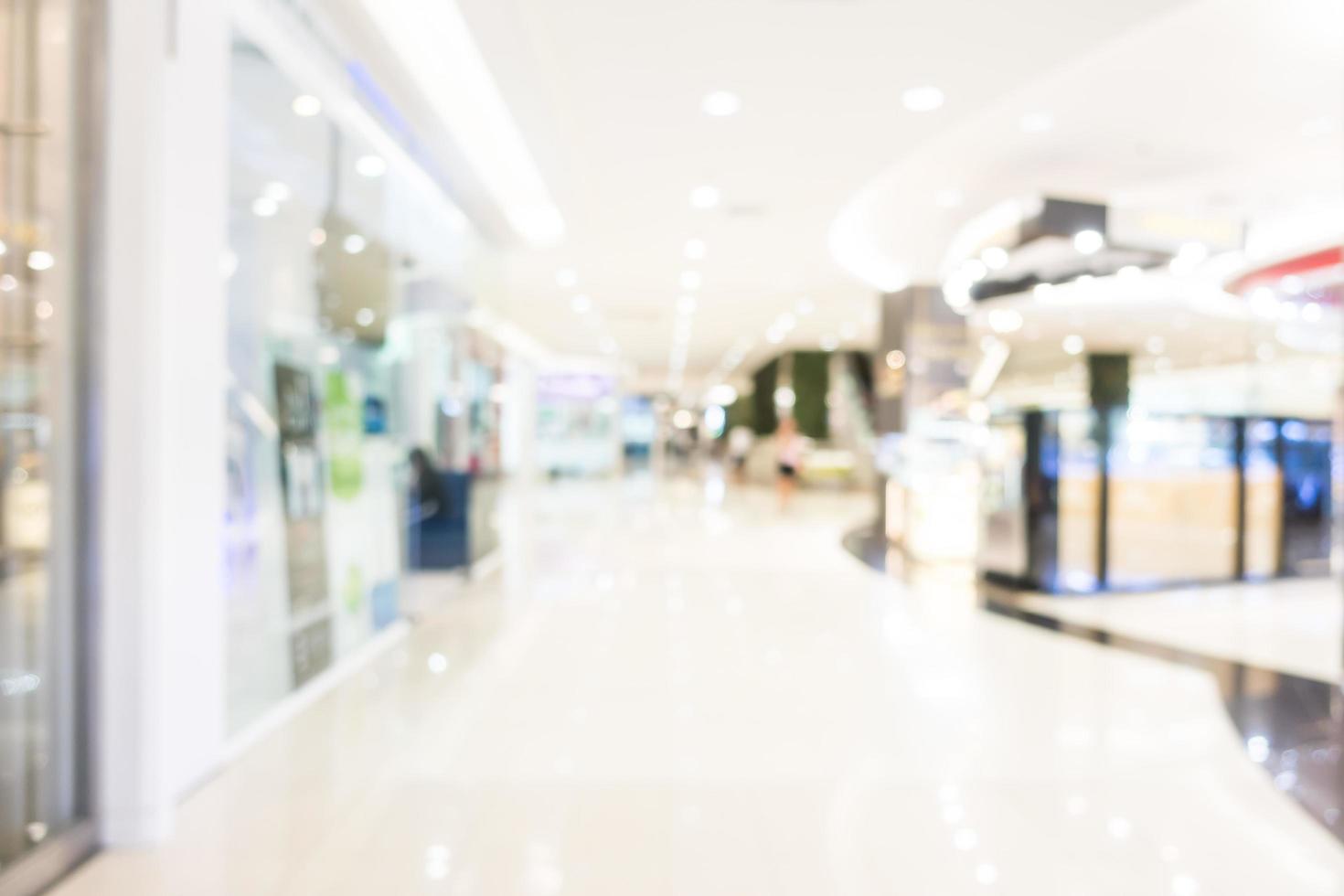 Abstract blur shopping mall photo