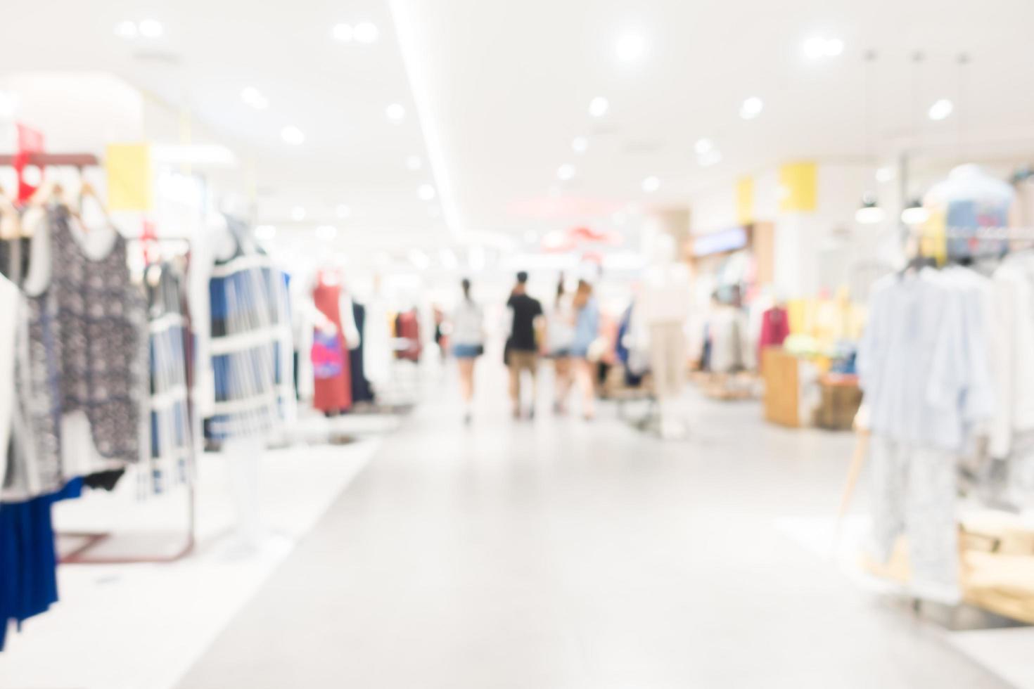 Abstract blur shopping mall photo