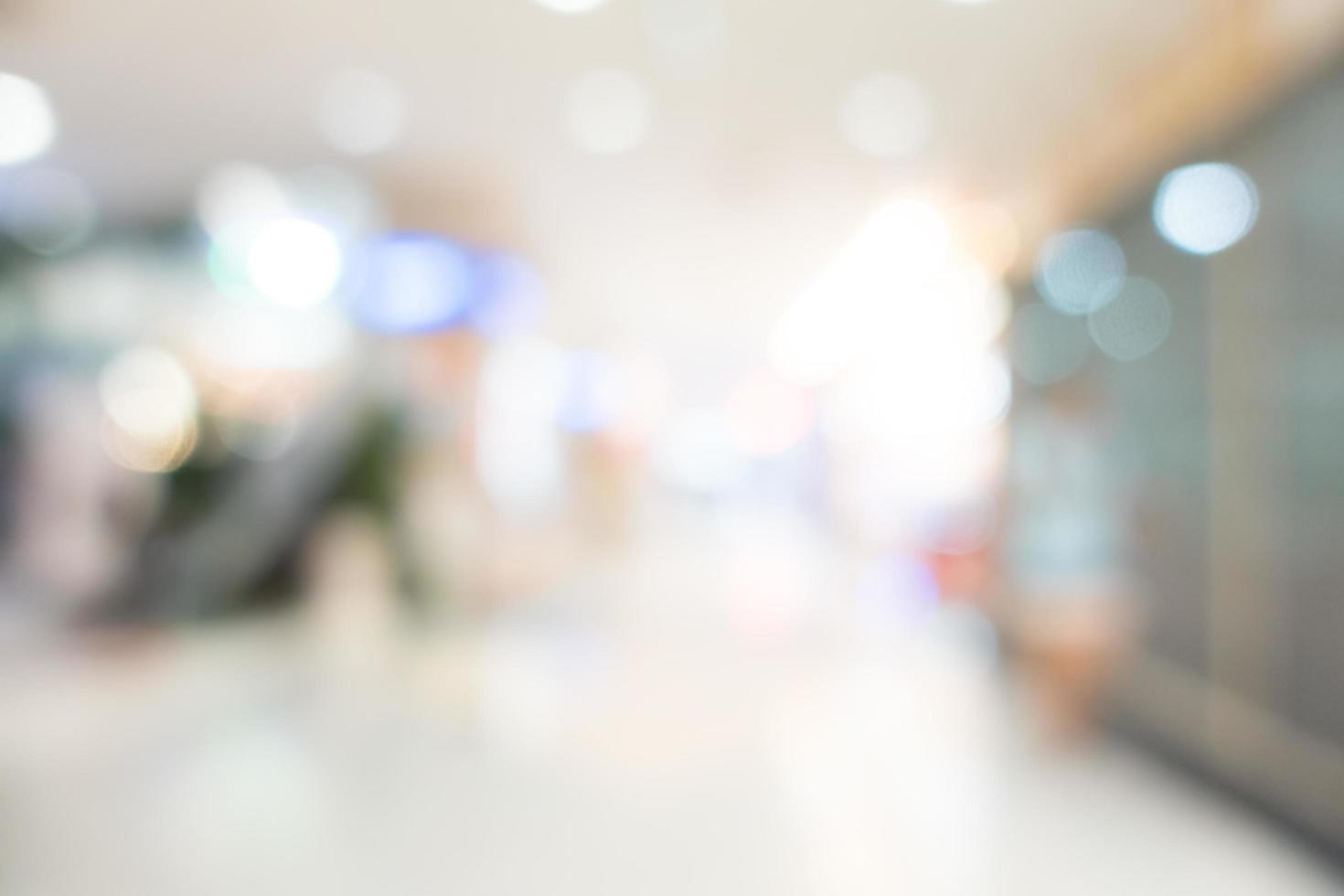 Abstract blur shopping mall interior for background photo