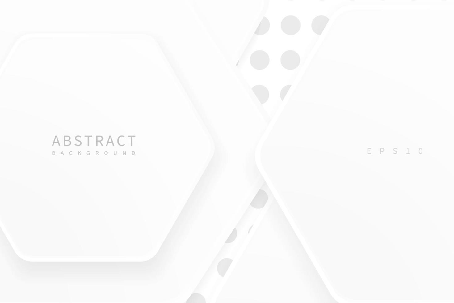 Modern and Creative white geometric background or banner design. vector