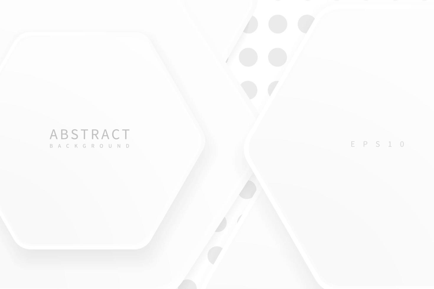 Fondo geométrico blanco moderno y creativo o diseño de banner. vector