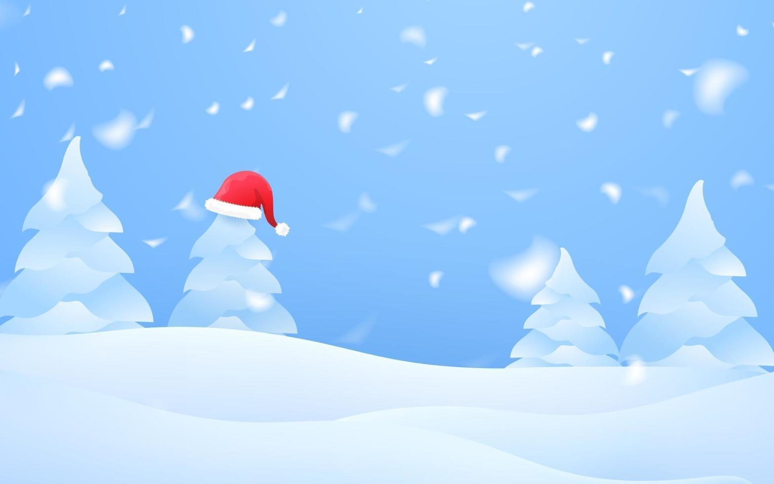 Merry Christmas and Happy New Year background design with lovely elements banner. vector