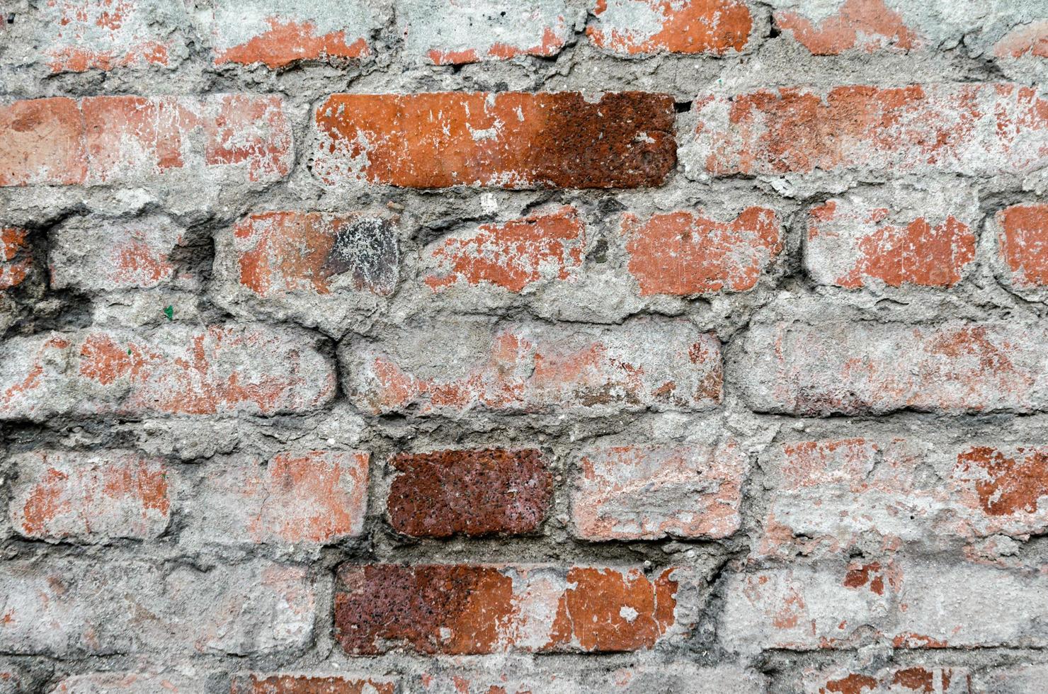 Worn brick wall texture photo