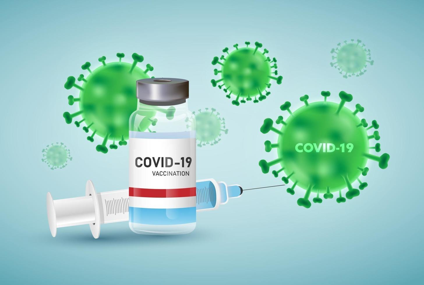 Coronavirus or COVID19 background. Vector Illustration.