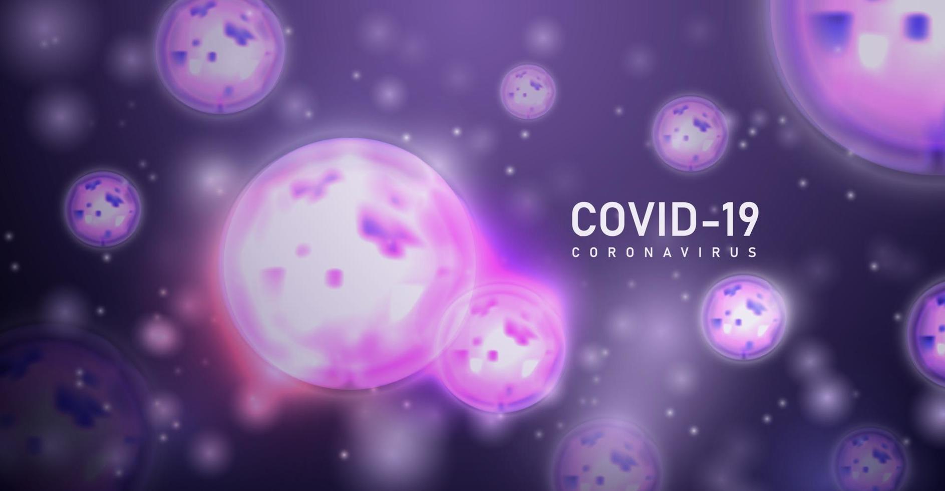 Coronavirus or COVID19 background. Vector Illustration.