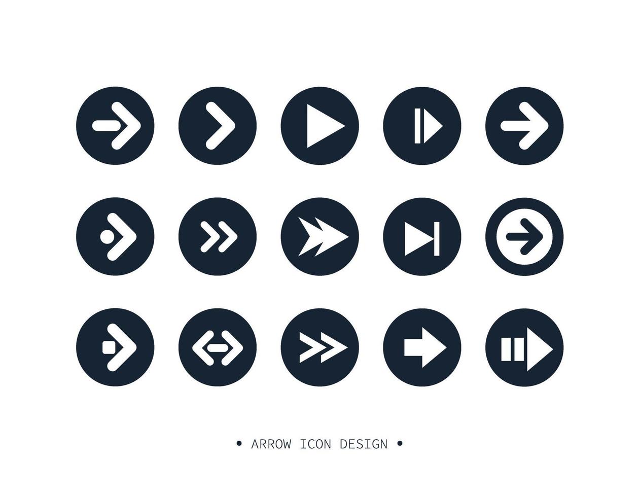 Arrow icon collection design. vector
