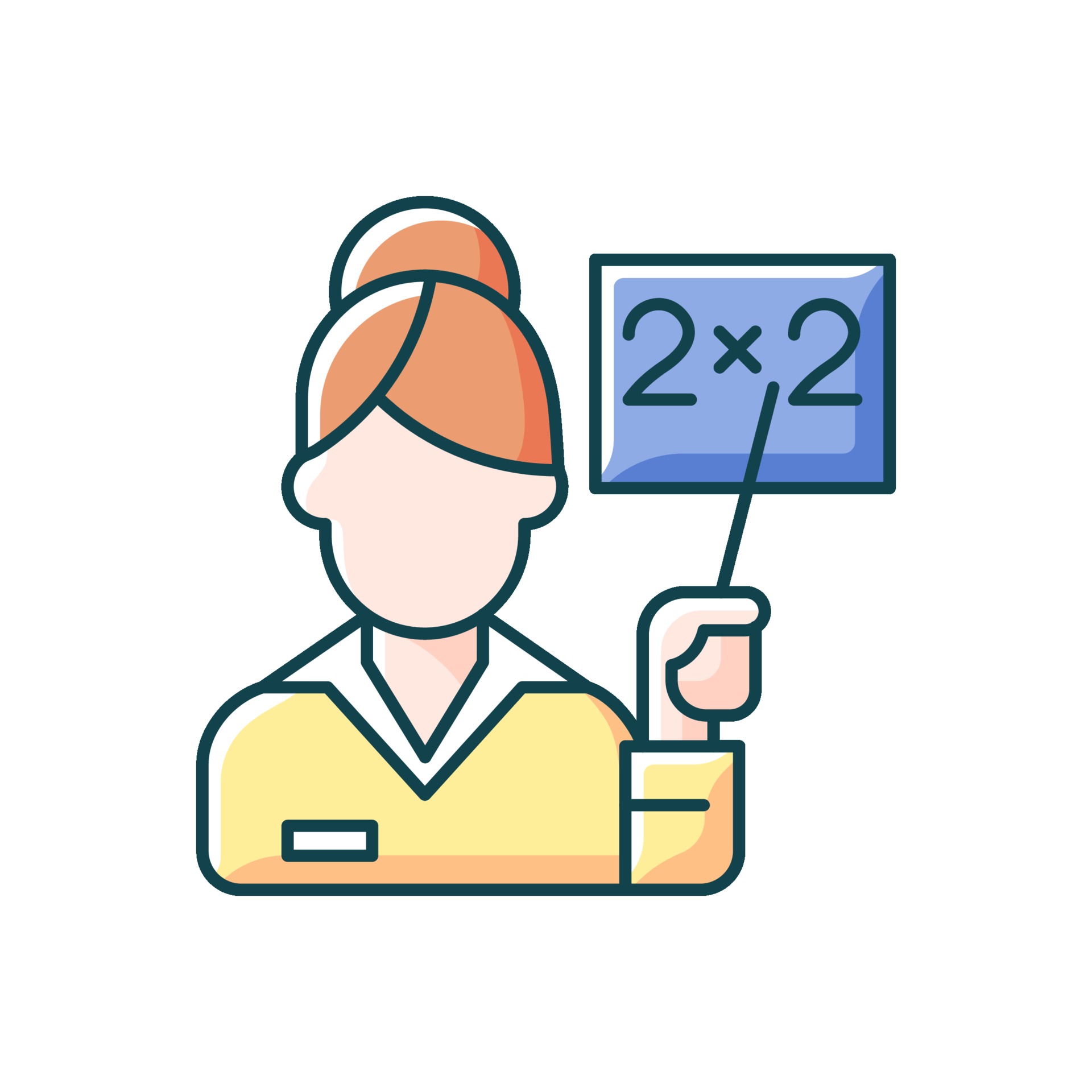 Pink collar worker RGB color icon 2254201 Vector Art at Vecteezy