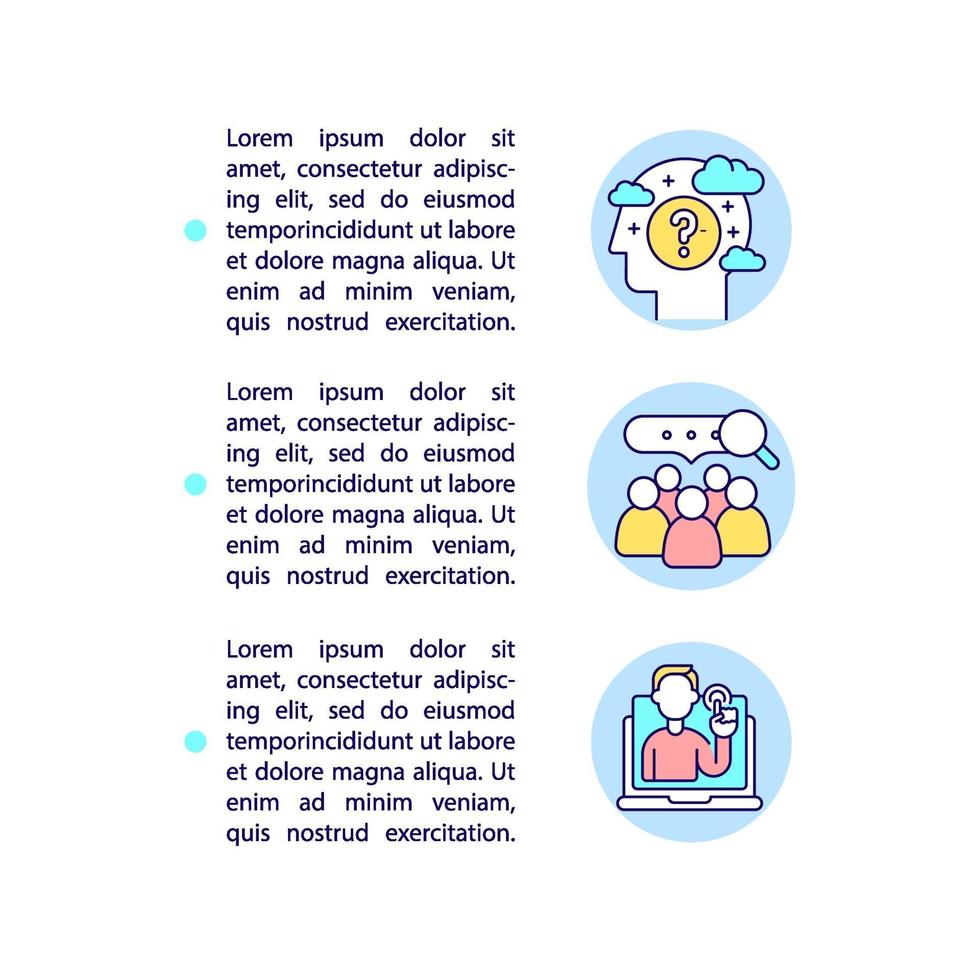 Behavioral and contextual data concept line icons with text vector