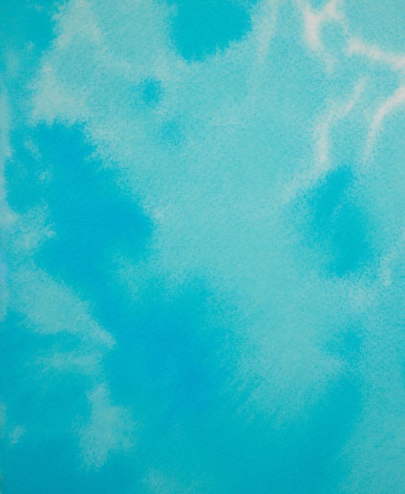 Bright shiny fresh blue aqua marine watercolor background. photo