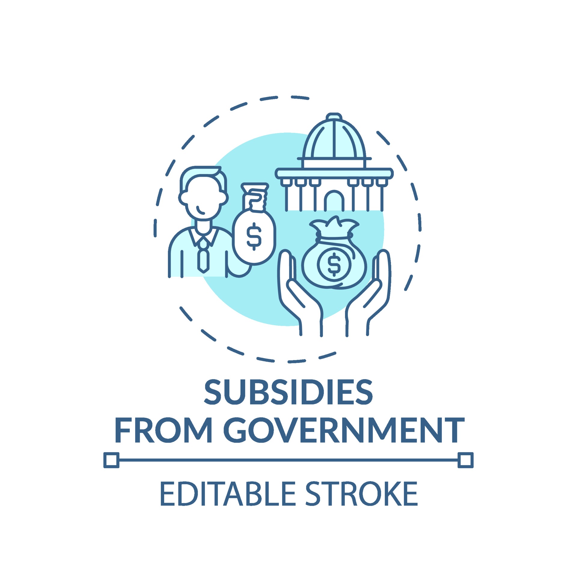 government-subsidies-concept-icon-2254682-vector-art-at-vecteezy