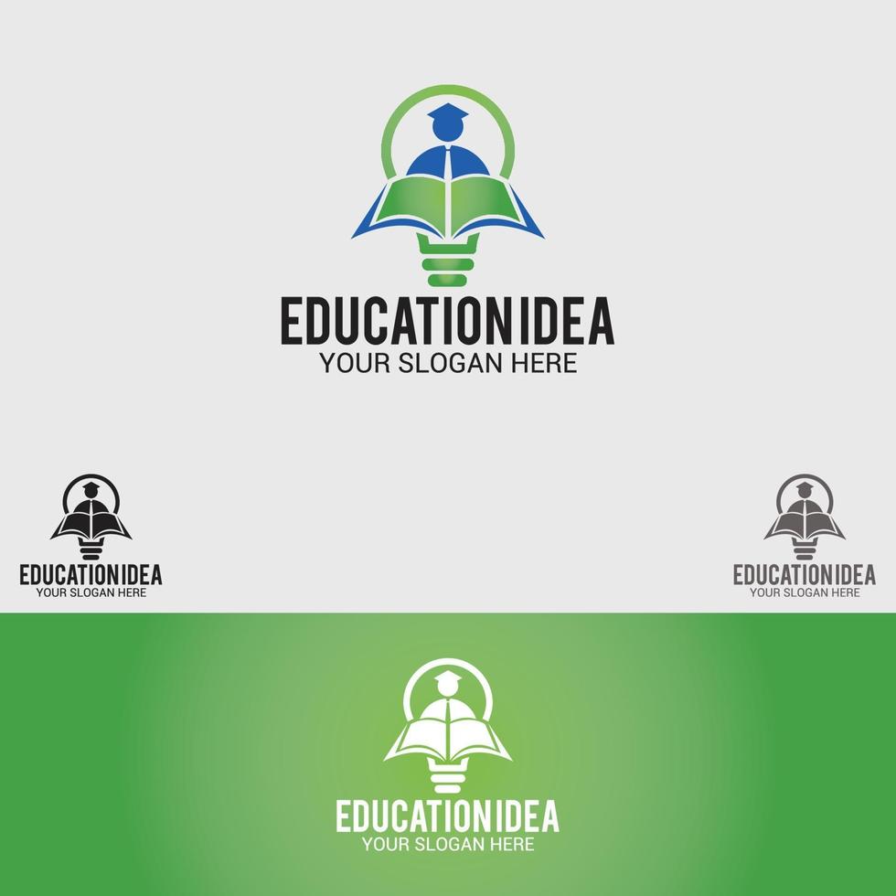 Education Idea Logo Design Vector Template set