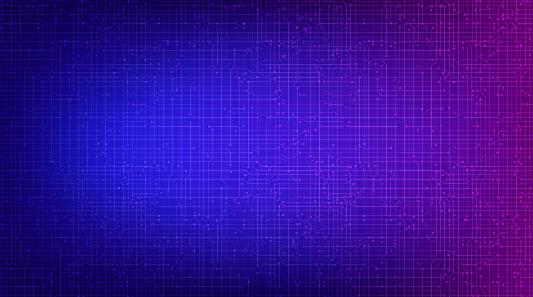 Dark Violet Circuit Microchip on Technology Background, Hi-tech Digital and security Concept design vector