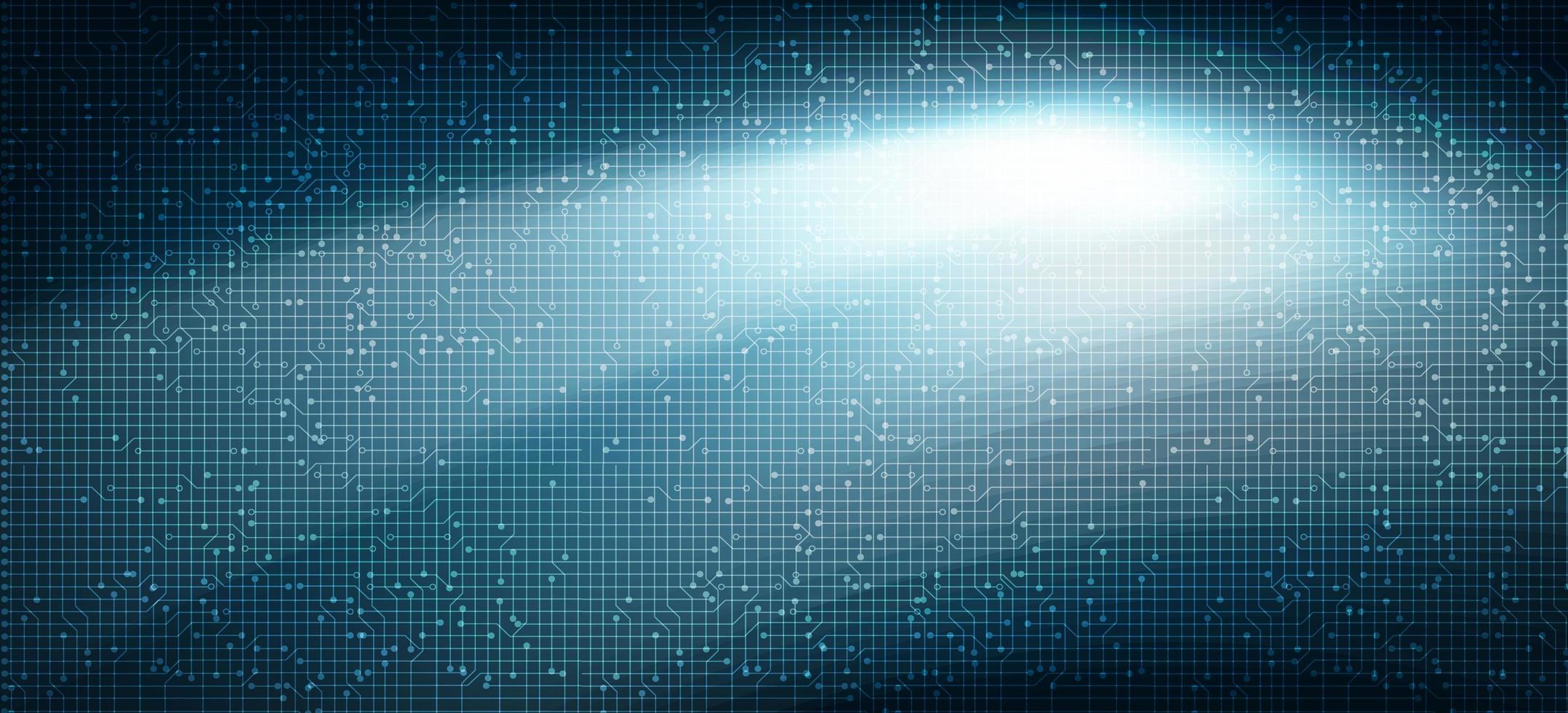 Light Circuit Microchip on Technology Background vector