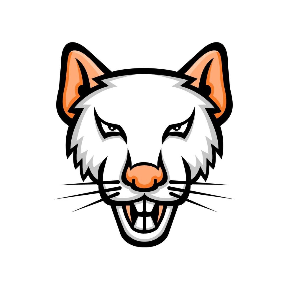 rat head front view vector