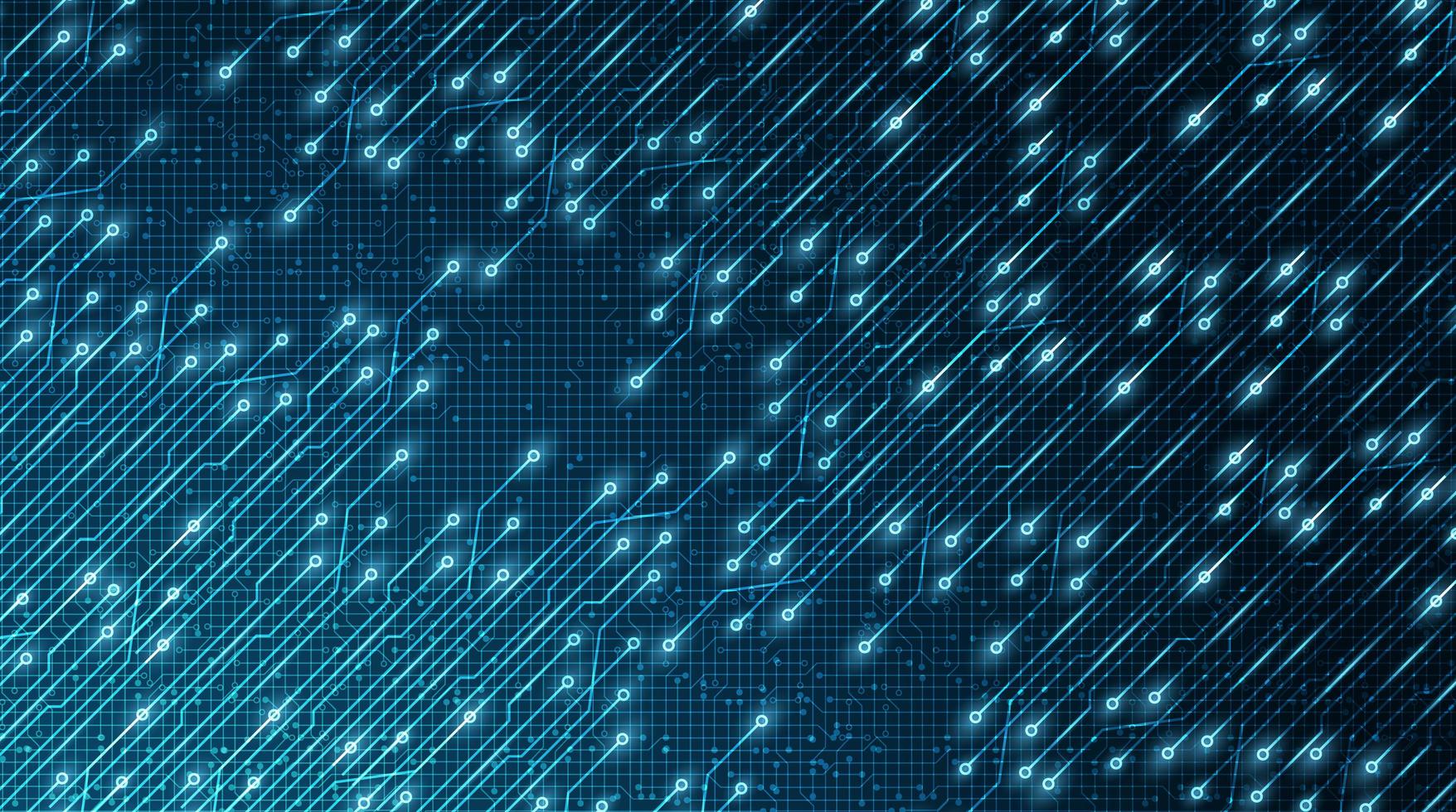 Light Technology Microchip on Future Background vector