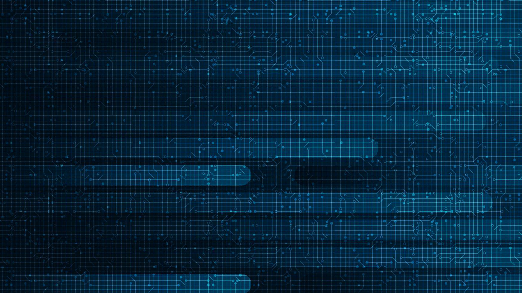 Futuristic Speed Line Circuit Microchip on Technology Background vector