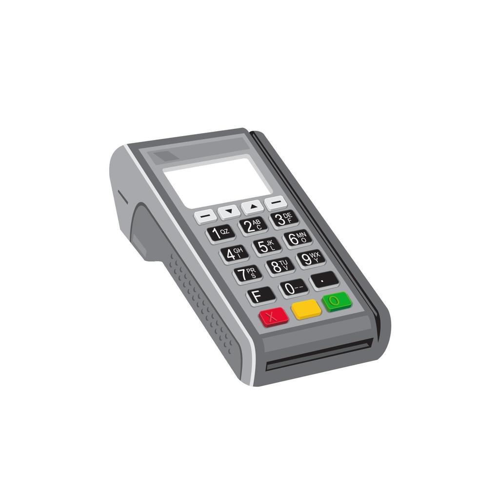 credit card pos terminal vector