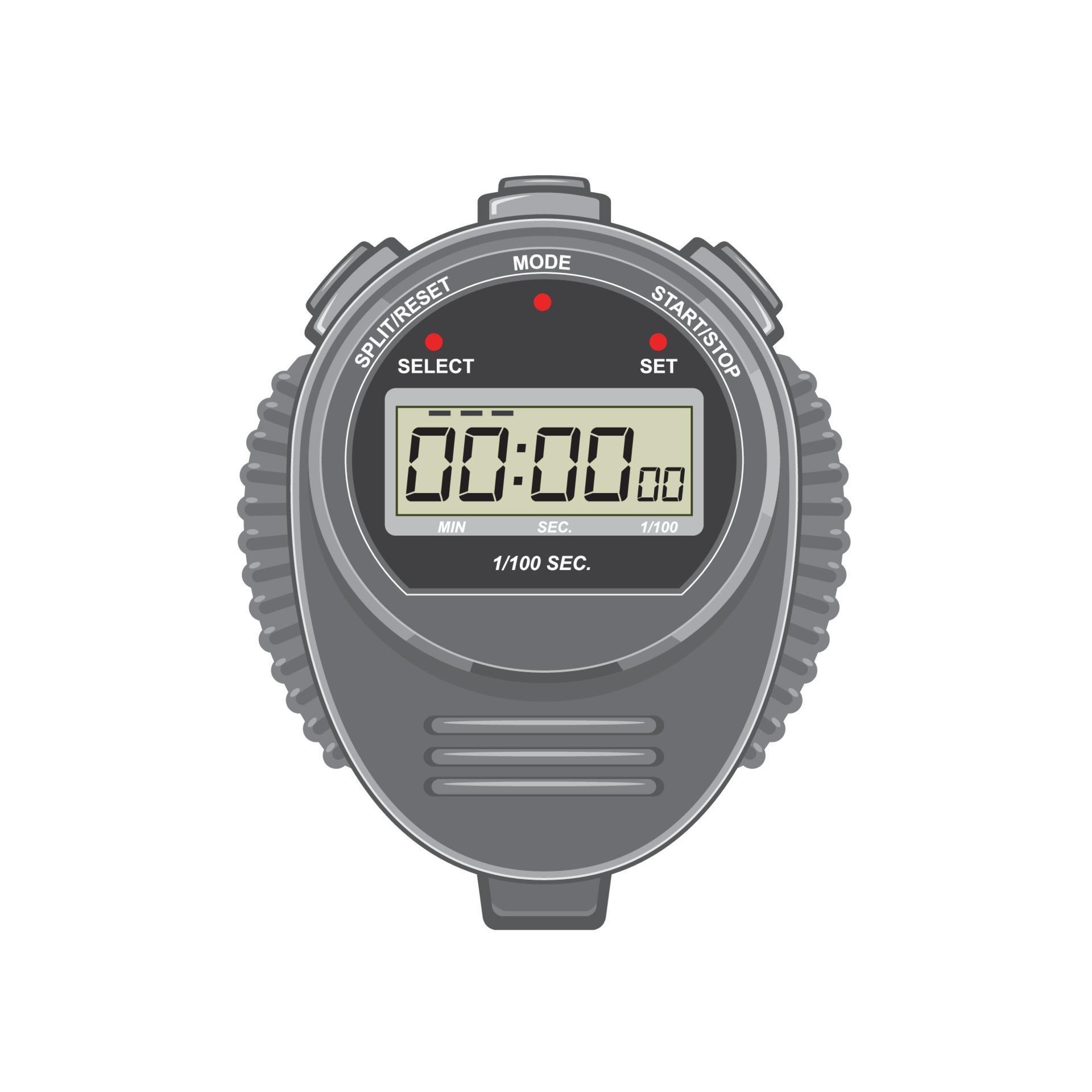 engraved digital stopwatch