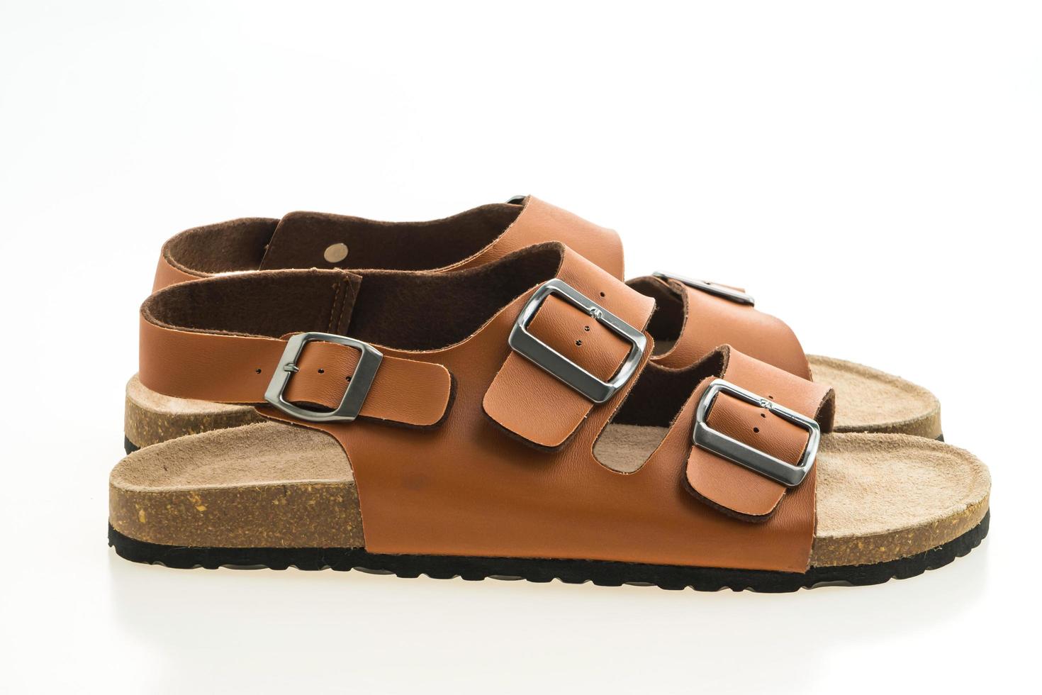 Sandal on white background photo