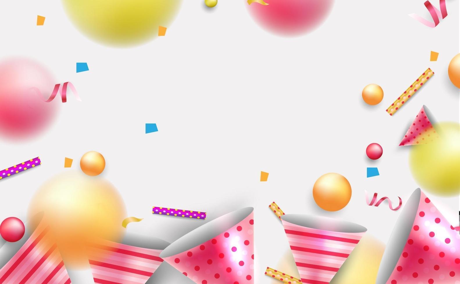 Party background with joyful elements. vector