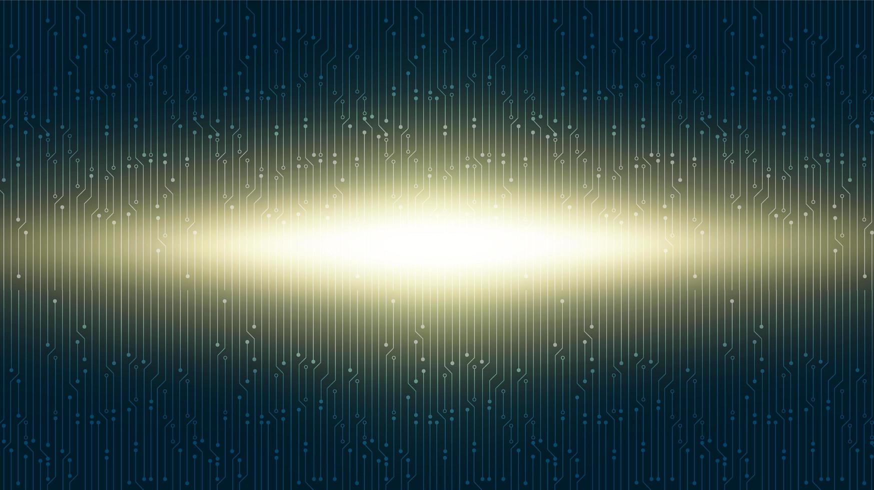 Cyber Golden Light Technology Background vector
