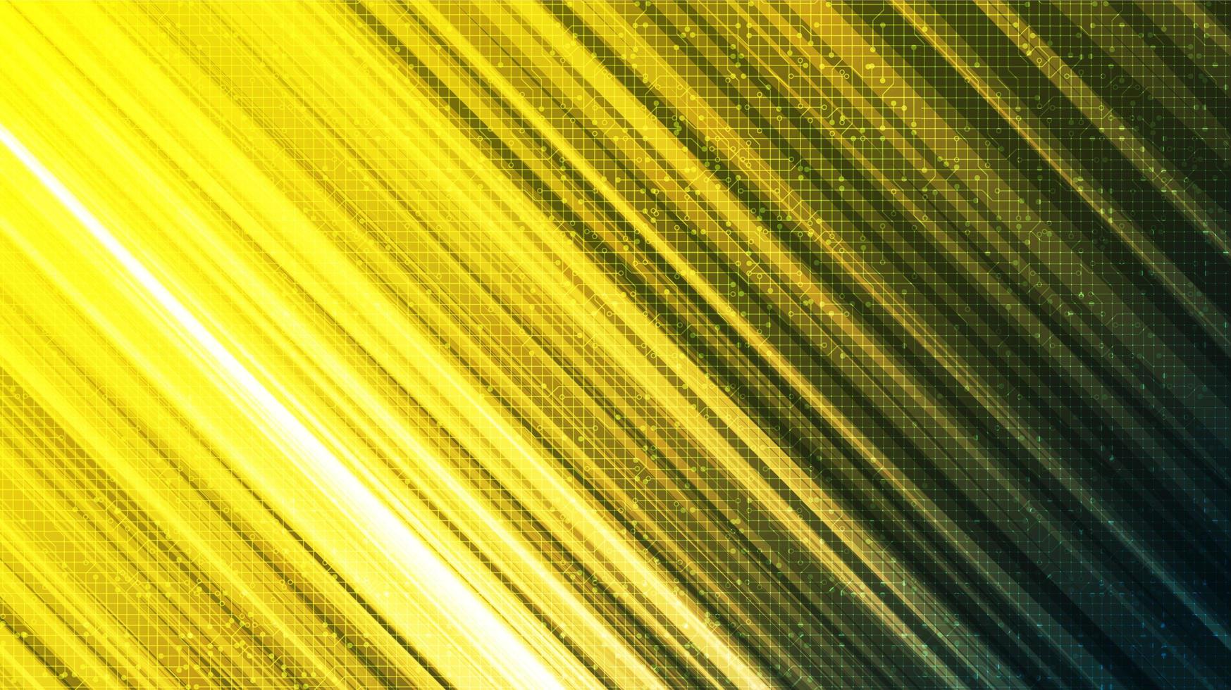 Yellow Light Technology Background vector