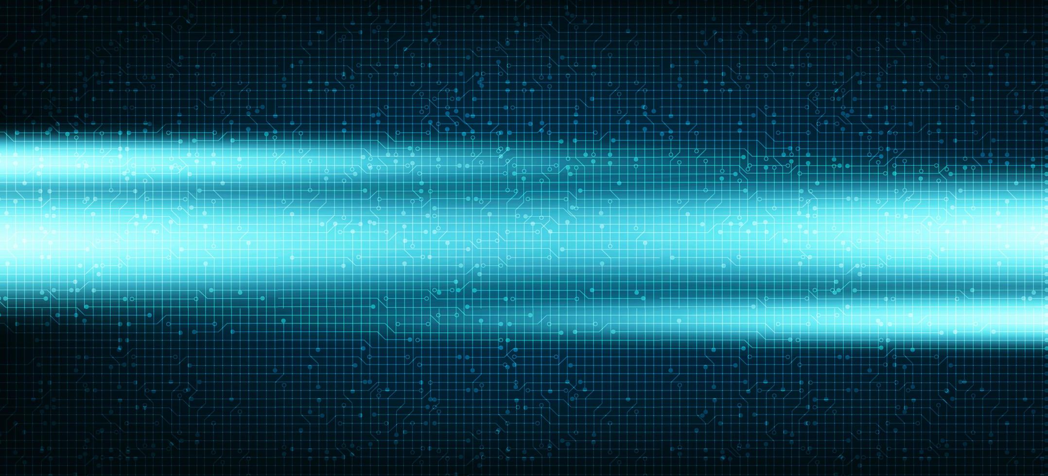 Digital Speed on Technology Microchip Background vector