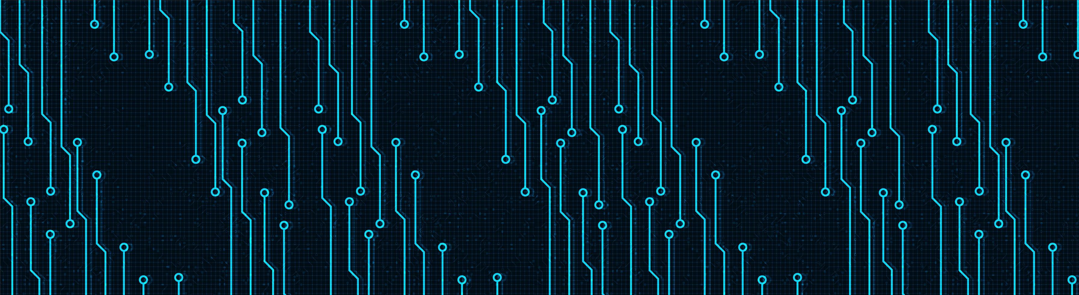 Panorama de fondo de tecnología digital, diseño de concepto digital y de seguridad de alta tecnología, espacio libre para texto, ilustración vectorial. vector