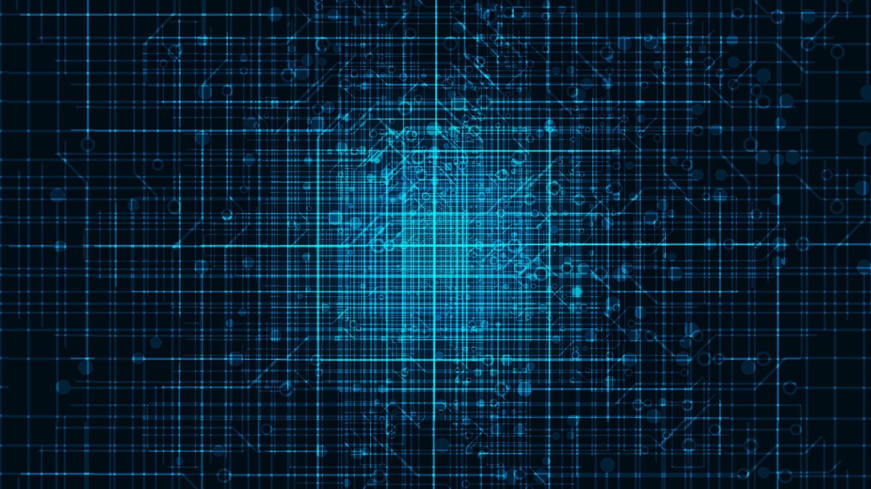Big data with Circuit Microchip on Technology Background vector