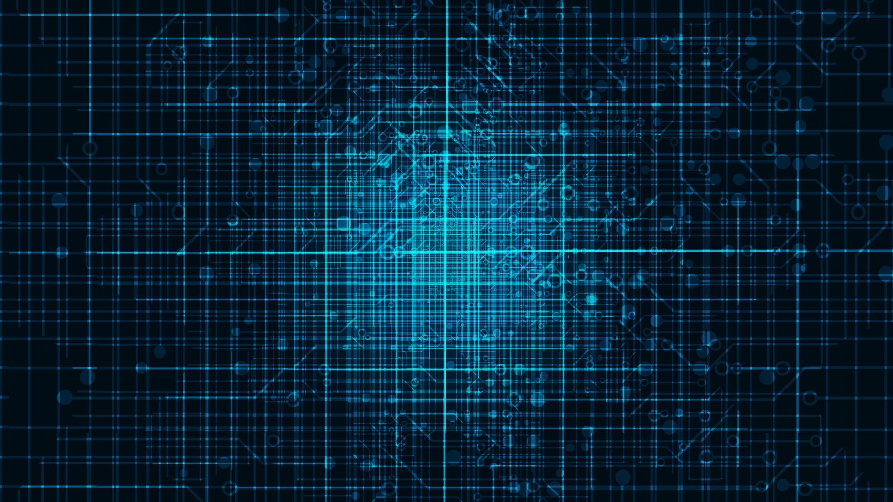 Big data with Circuit Microchip on Technology Background vector