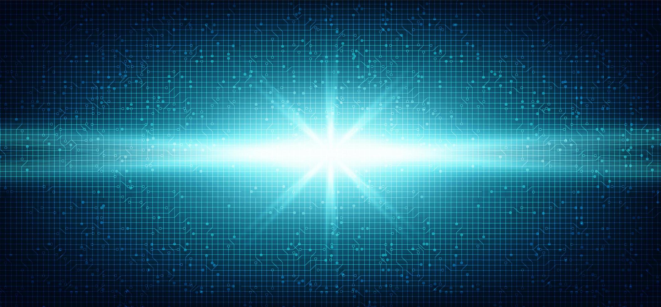 Speed Light Circuit Microchip on Technology Background vector