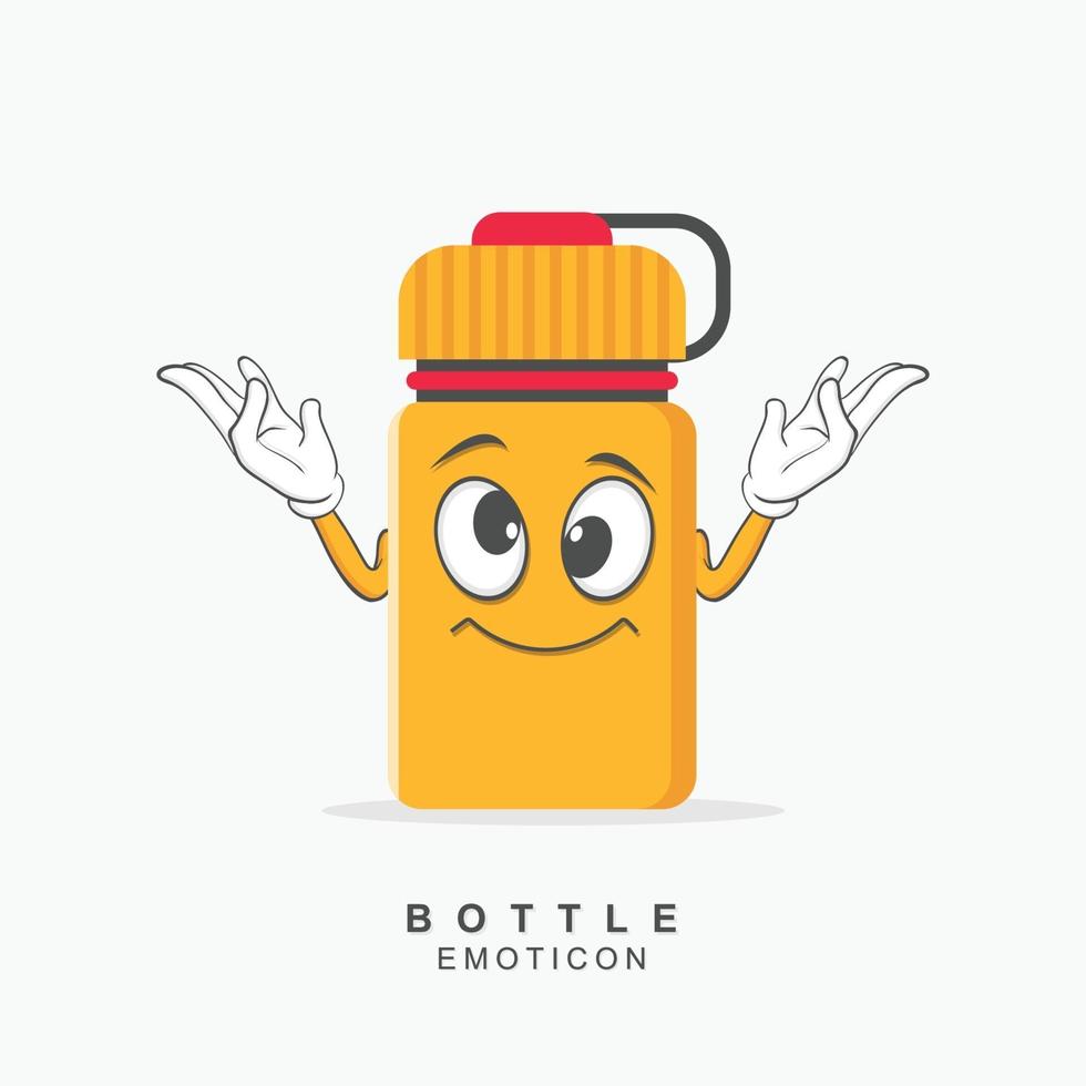 Illustration Vector Graphic Of Bottle Character