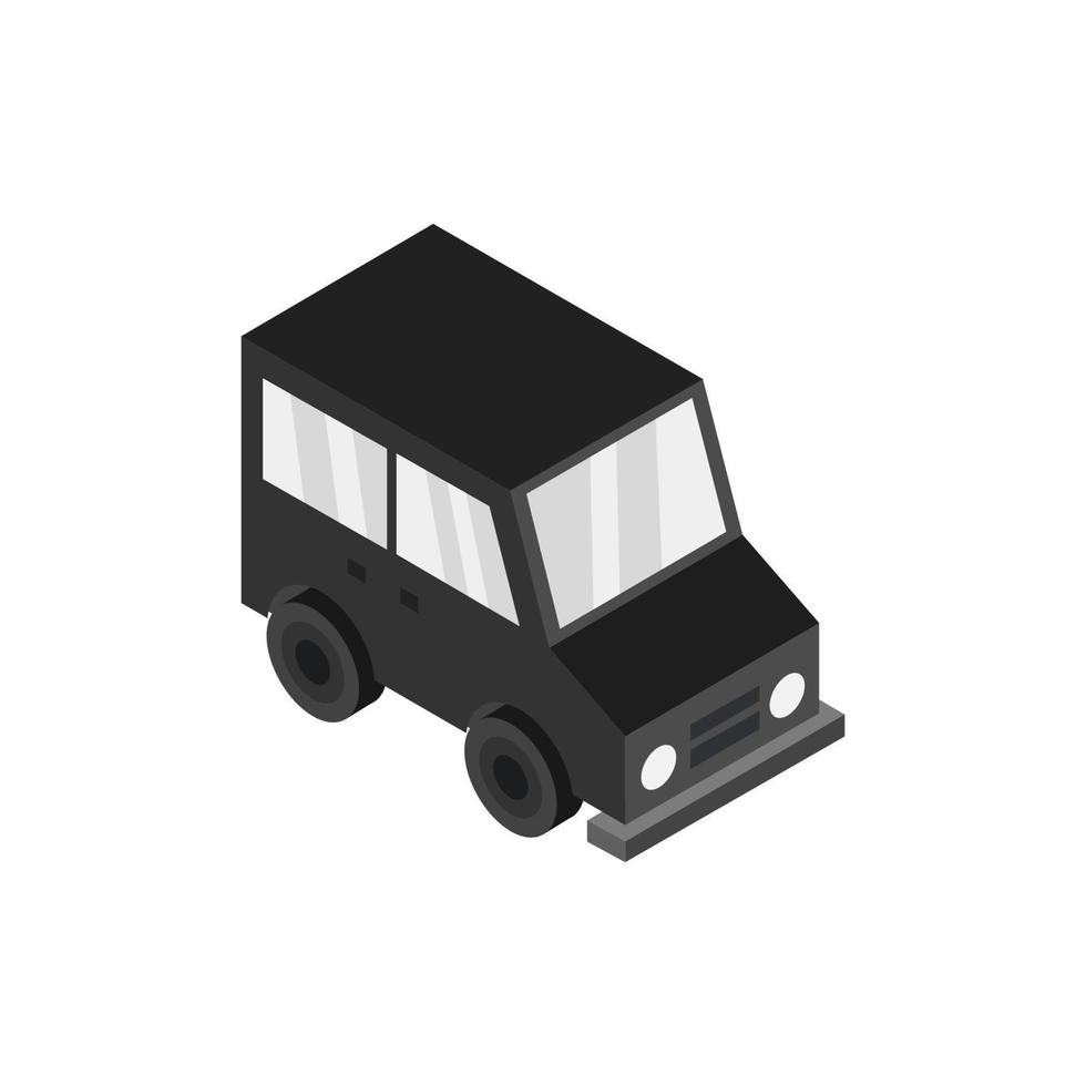 Isometric Car On White Background vector