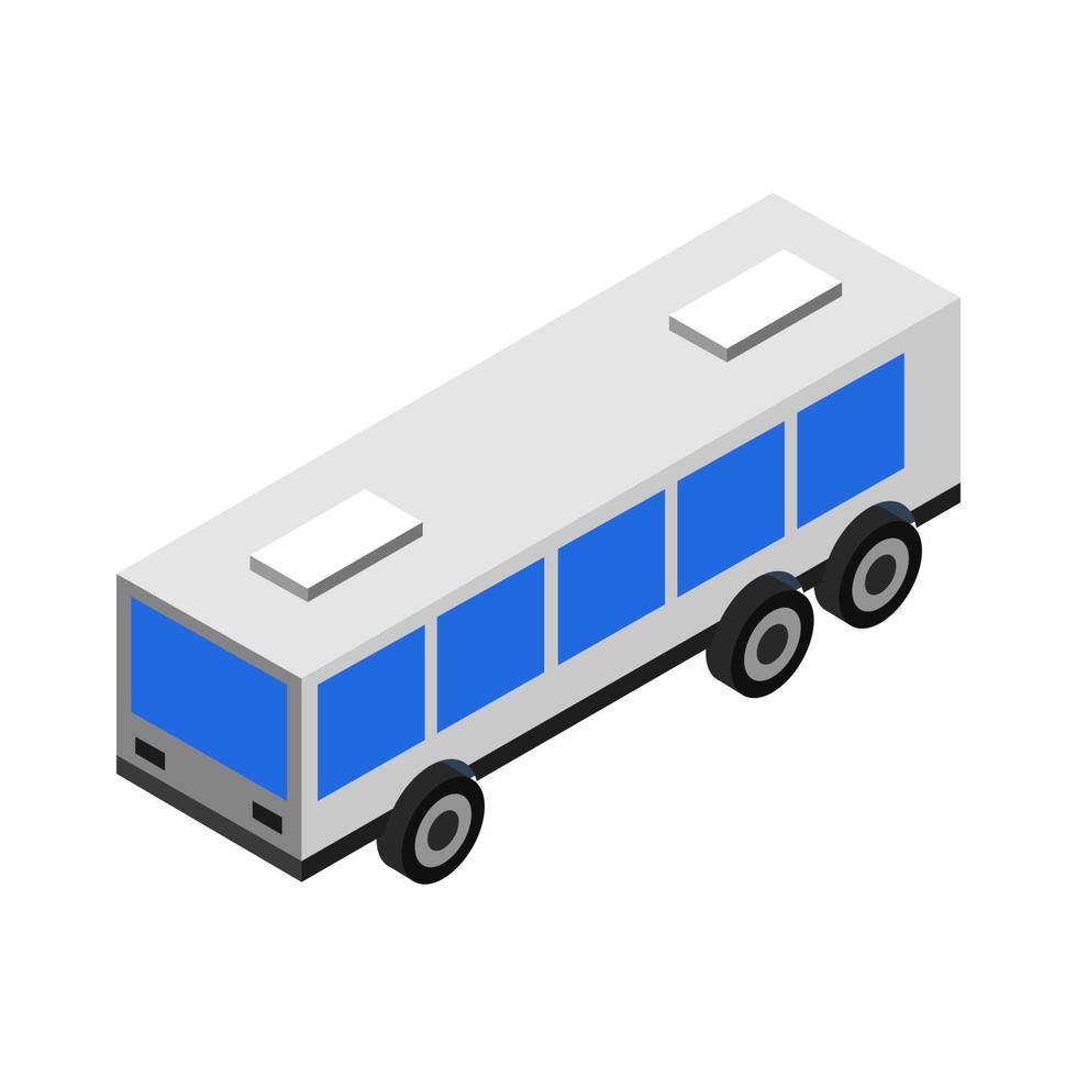 City Bus Isometric vector